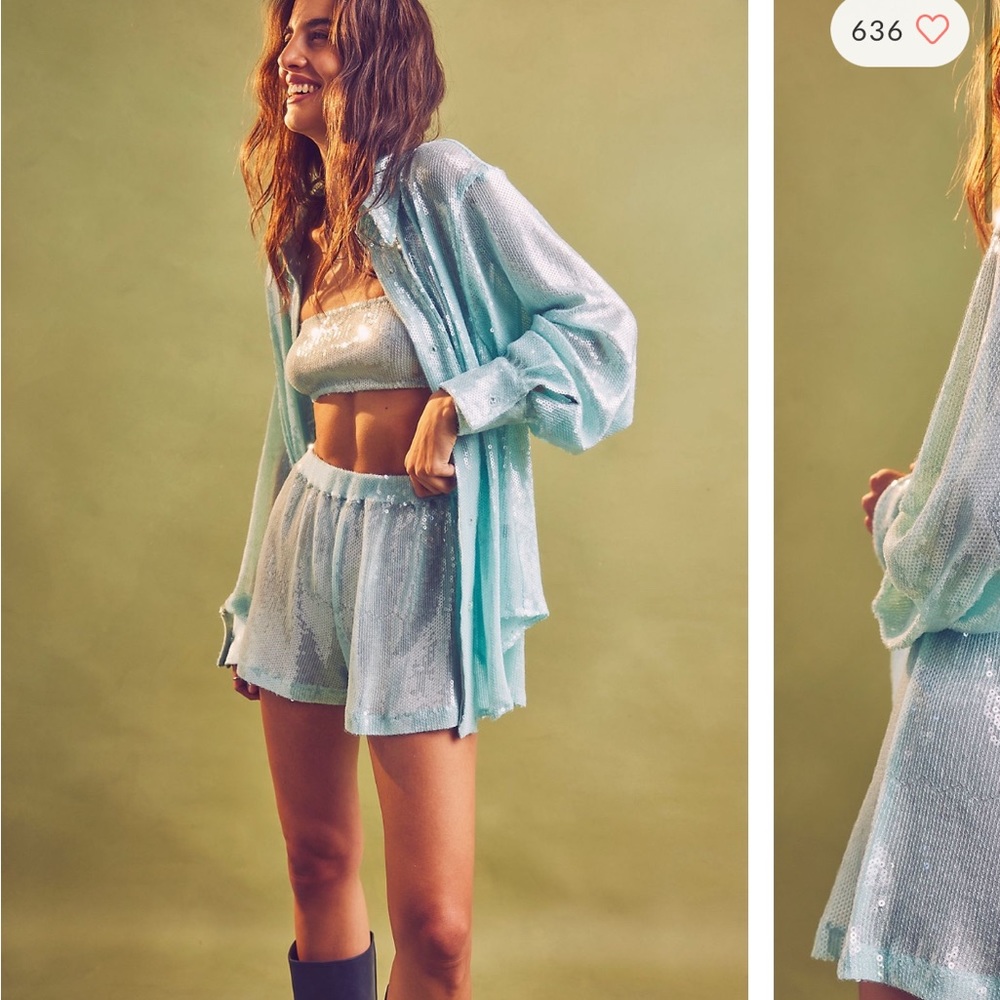 East west label x free people sequin set